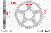 Corona AFAM 44203-42 in acciaio passo 520 CAGIVA 125 SUPER CITY 1991  -2000